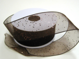 1.5&quot;x25yd Sparkle Sheer Chocolate