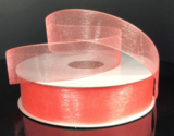 7/8&quot;x25yd Organza Coral