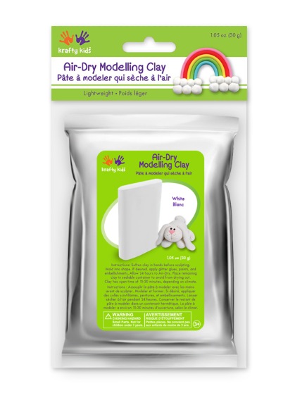 1.05oz Air Dry Clay White