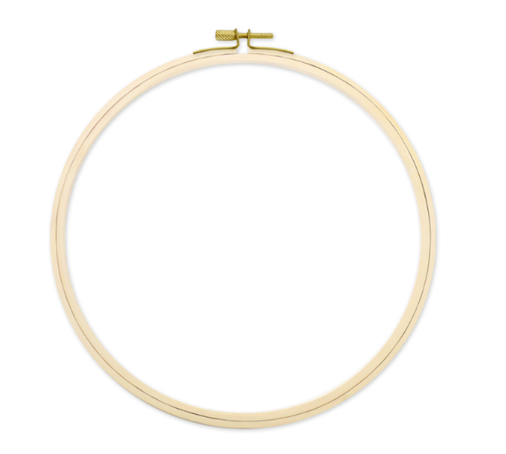 10&quot; Wooden Embroidery Hoop w/Brass Clamp