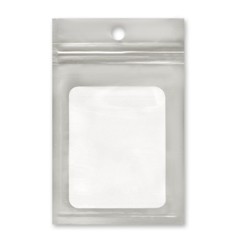 10pc 3.1&quot;x4.9&quot; Resealable Zipper Seal Laminated Bag Silver