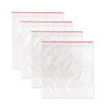 16pc 6&quot;x6&quot; Zipper Seal Bags Clear