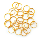 24pc .75&quot; Adjustable Wedding Rings Gold