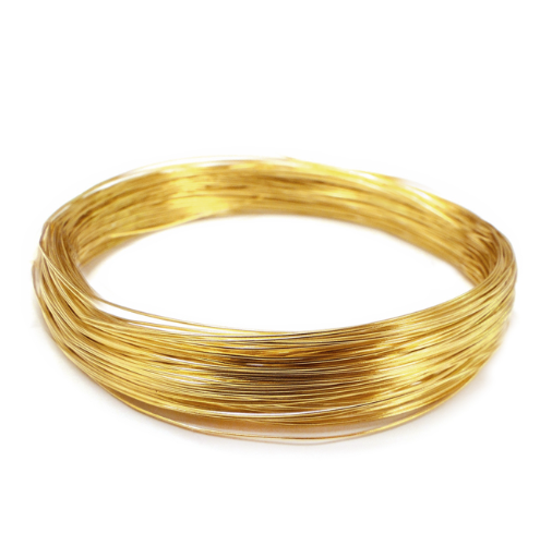 39&#39;x.012&quot; 7 Strand Jewelry Wire Gold