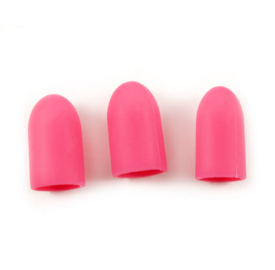 3pc Non-Stick Silicone Finger Protectors Pink