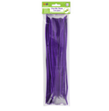 40pc 12&quot; 6mm Chenille Stems Purple