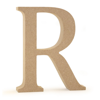 5-1/8&quot; Wood &quot;R&quot;