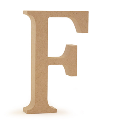 5-1/8&quot; Wood &quot;F&quot;