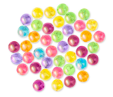 42pc 12mm Globe Beads Multi Translucent Luster