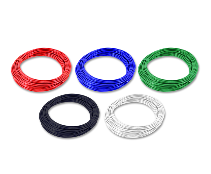 5pc 13&#39; 22 Gauge Smooth finish PVC Coated Beading Wire Assorted Brights