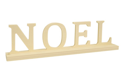 9.45&quot; Wood Noel Sign