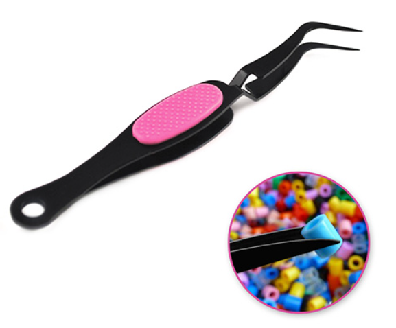 Precision Tweezers w/Soft Grip Pink