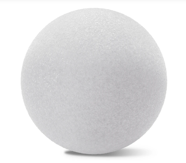 3.5&quot; Styrofoam Ball White