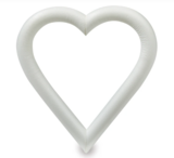 15&quot; Styrofoam Heart White