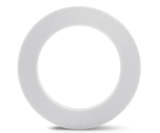 4.5&quot; Beveled Styrofoam Wreath White