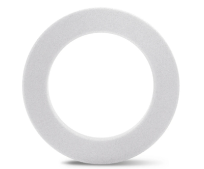 3.5&quot; Beveled Styrofoam Wreath White