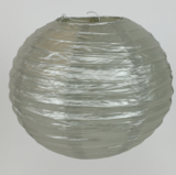 10&quot; Round Paper Lantern Silver