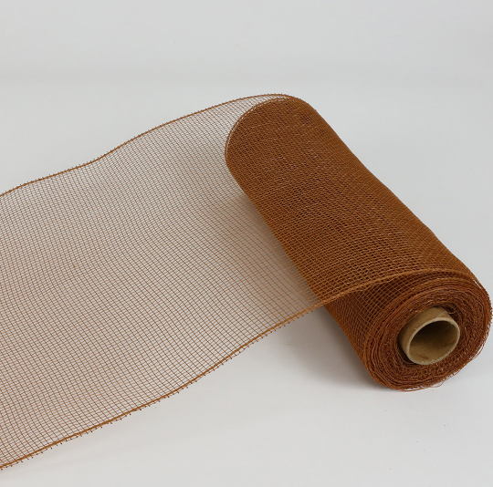 10&quot;x10yd Solid Deco Mesh Brown