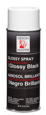 12oz Spray Paint Glossy Black