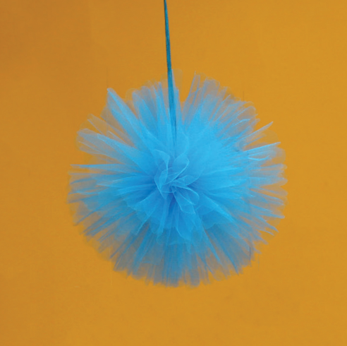 4pc 8&quot; Tulle Ball Turquoise