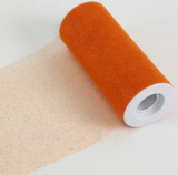 6&quot;x25yd Glitter Tulle Orange