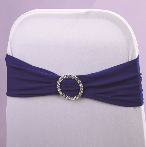 6pc 12&quot; Spandex Sash w/Buckle Royal