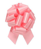 Flora Satin Pull Bow 8&quot;x20 Loops Pink (2-1/2&quot; Ribbon)