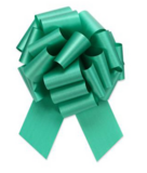 Flora Satin Pull Bow 4&quot;x18 Loops Emerald (7/8&quot; Ribbon)