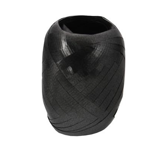 3/16&quot;x66&#39; Crimped Curling Ribbon Black