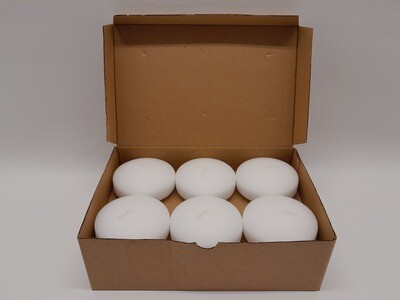 12pc 3" Floating Candle White