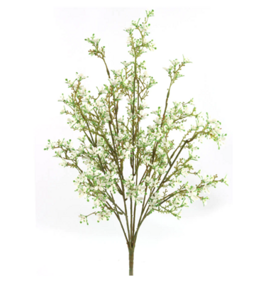 22&quot; Mini Flower Bush x14 White