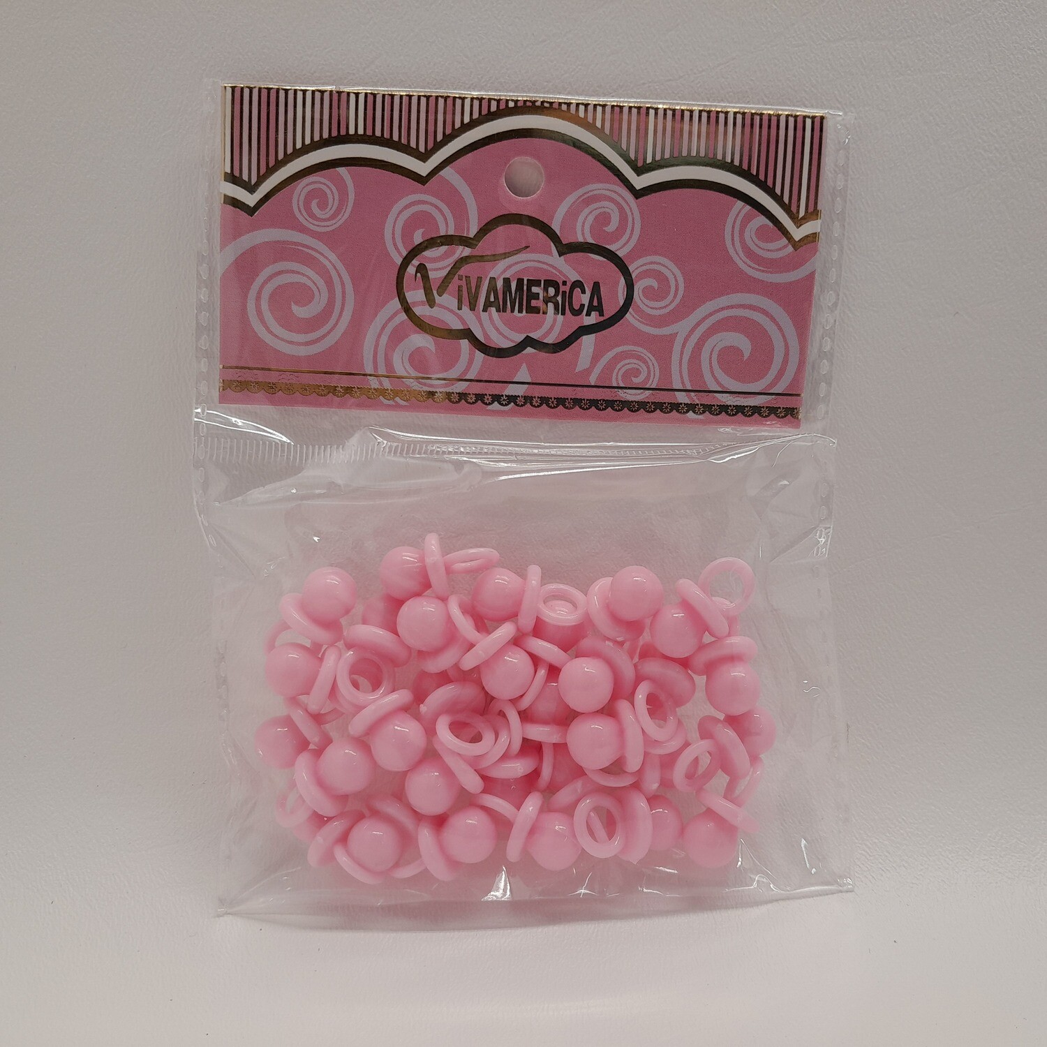 30pc 3/4&quot; Plastic Pacifiers Pink