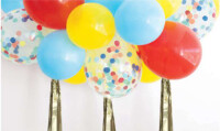 15pc Balloon Cloud Kit Red/Blue/Yellow