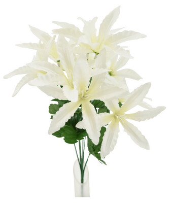 13&quot; Orchid Bush x6 White