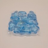 12pc 1.75&quot; Acrylic Baby Bootie Charm Blue