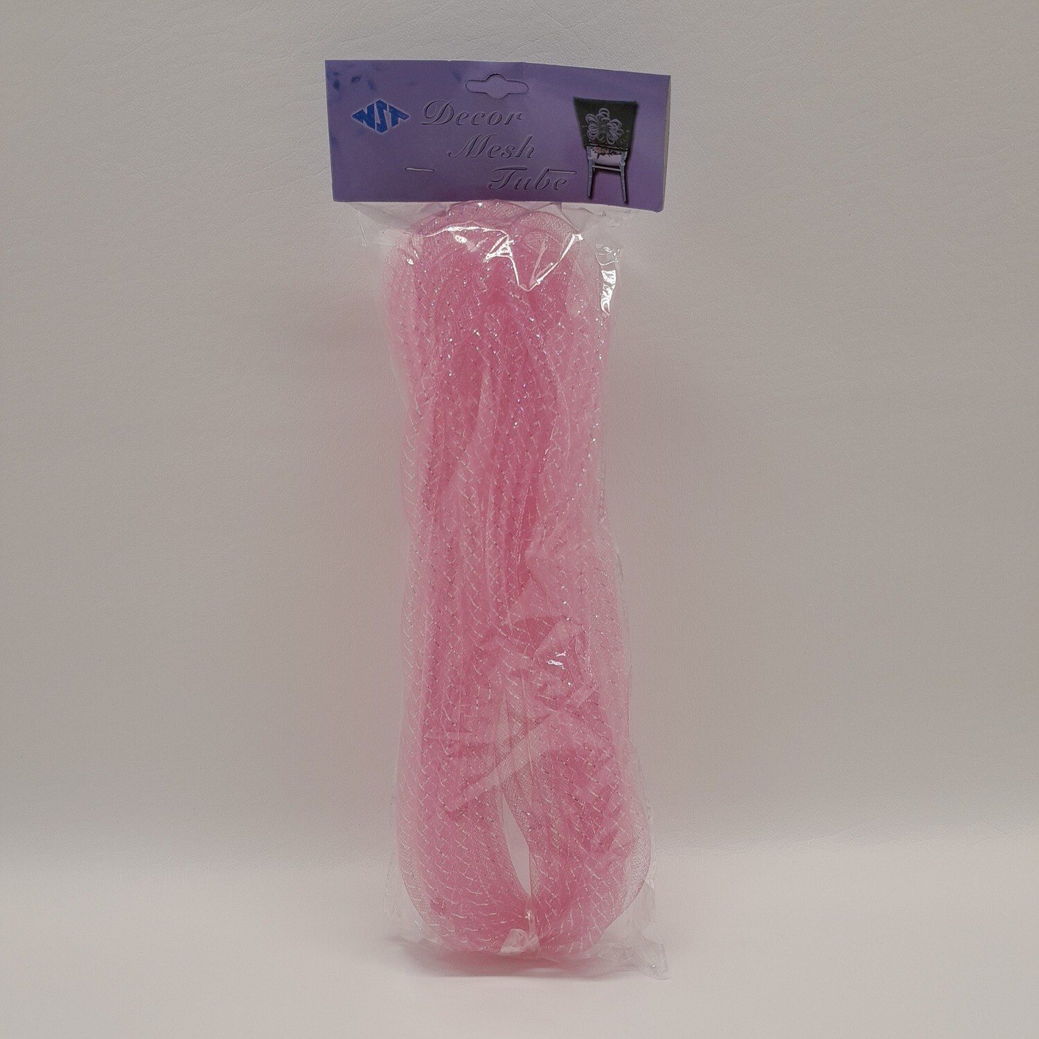 8mm x 15yd Mesh Tubing Pink