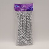 10yd 6mm Single Rhinestone Band Silver