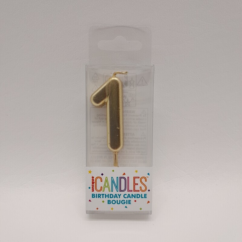 #1 Candle Gold 1.75&quot;