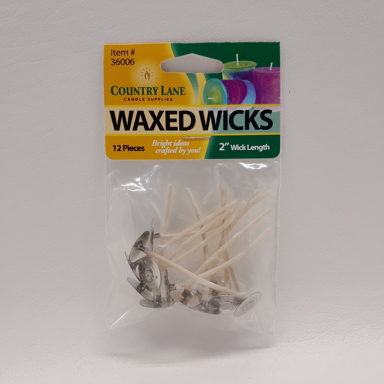 12pc 2&quot; 15mm Prewicked Votive Tabs