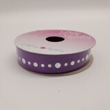 5/8&quot;x3yd Justina Rhinestone Ribbon Purple