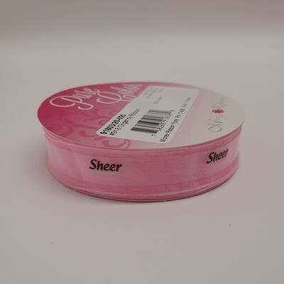 5/8&quot;x20yd Organza Light Pink