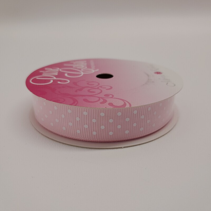 5/8&quot;x6yd Swiss Dot Light Pink