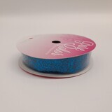 5/8&quot;x3yd Glitter Velvet Turquoise