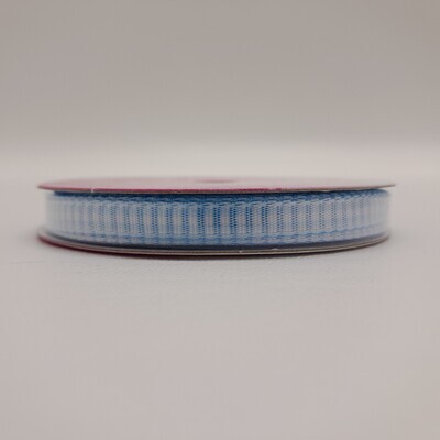 1/4&quot;x5yd Tiny Check Ribbon Light Blue