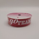 7/8&quot;x4yd Go Team Ribbon Red