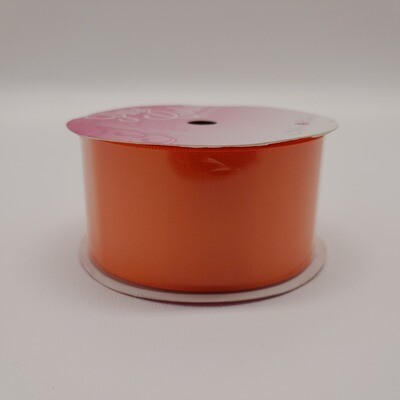 1.5&quot;x5yd Double Faced Satin Orange