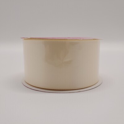 1.5&quot;x5yd Double Faced Satin Ivory