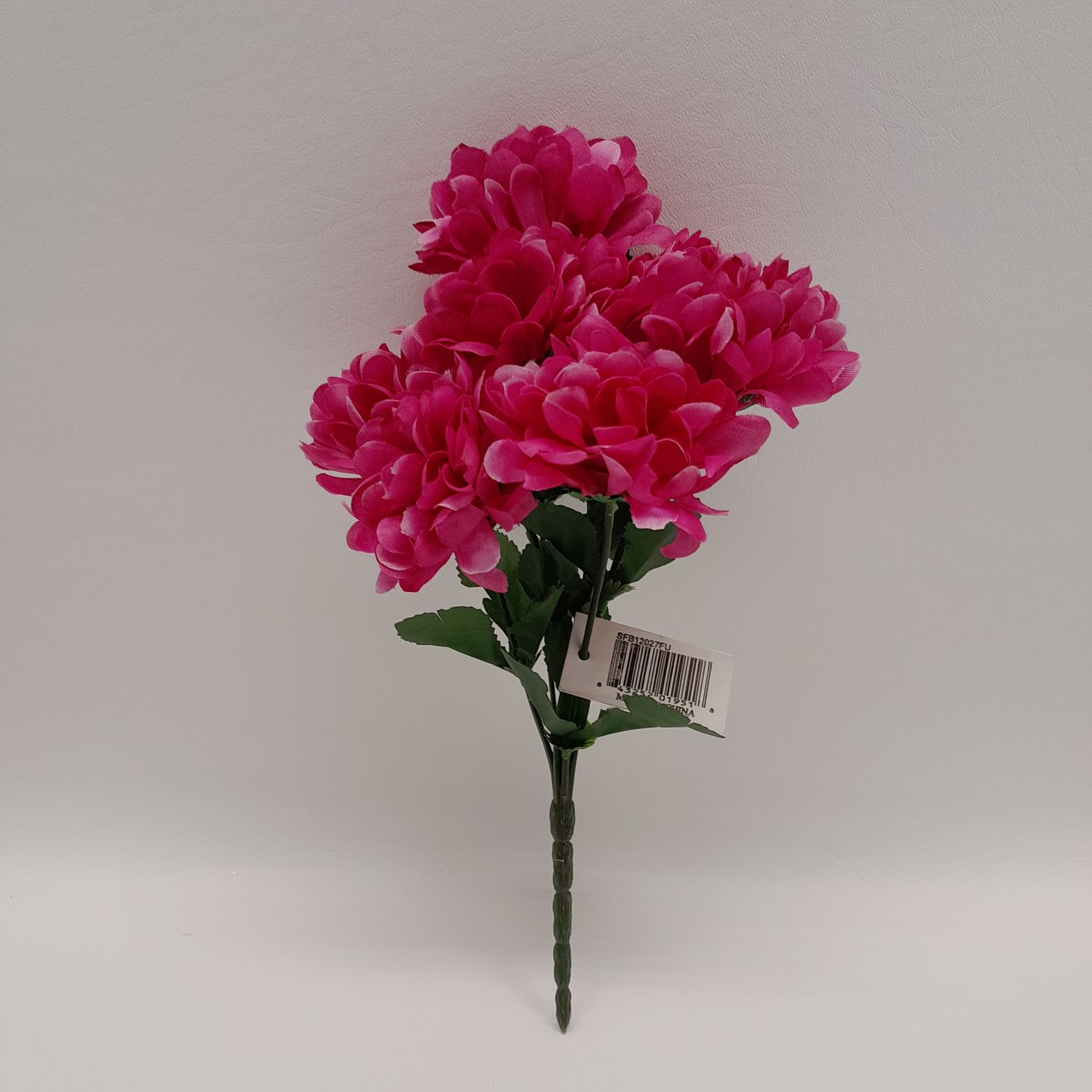 12&quot; Mum Bush x7 w/2.5&quot; Heads Fuchsia