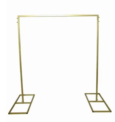 Adjustable 5.5&#39; To 8&#39; High or Wide Rectangular Arch Gold Iron