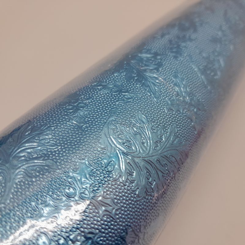 20&quot;x50&#39; Fernleaf Embossed Foil Baby Blue